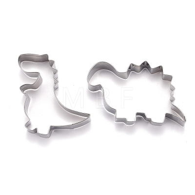 Stainless Steel Mixed Dinosaur Shaped Cookie Candy Food Cutters Molds DIY-H142-09P-1