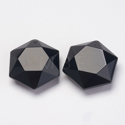 Natural Obsidian Pendants X-G-P264-06-1