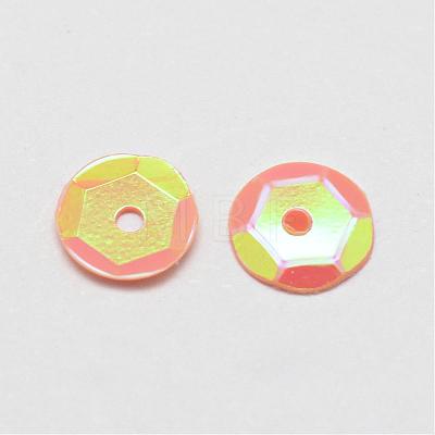 Plastic Paillette Beads PVC-A002-8mm-07-1