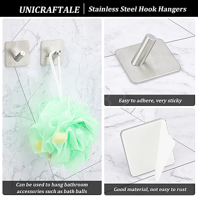 Unicraftale 304 Stainless Steel Bathroom Accessories Kit HJEW-UN0001-06-1