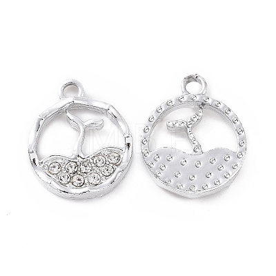 Alloy Rhinestone Charms ALRI-C008-01P-1