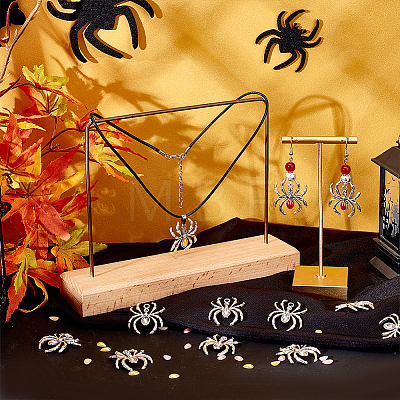 AHADERMAKER DIY Spider Pendant Making Kit for Halloween DIY-GA0004-72-1