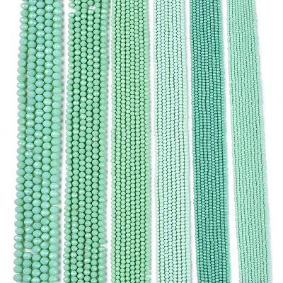 Opaque Solid Color Imitation Jade Glass Beads Strands EGLA-A044-P3mm-D14-1