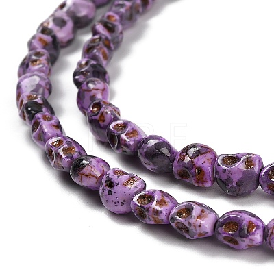 Synthetic Turquoise Beads Strands TURQ-F019-02E-1