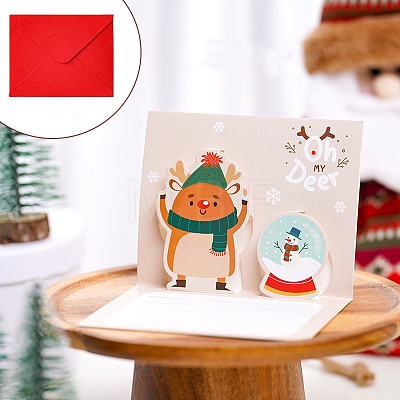 Christmas Paper Congratulation Card DIY-B080-03-1