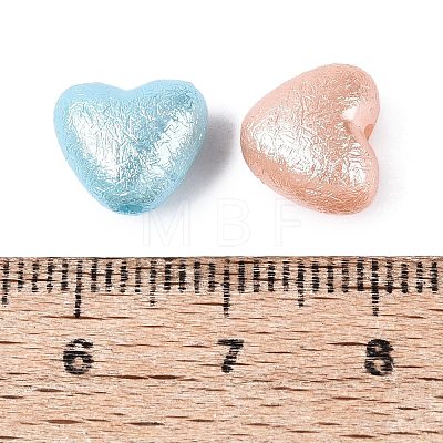 Textured Opaque Acrylic Beads X-OACR-N160-06-1