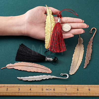 DIY Feather Bookmark Making Kits DIY-TA0003-30-1