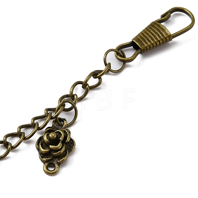 Tibetan Style Alloy Keychains KEYC-WH0025-027-1