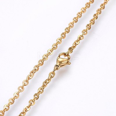 304 Stainless Steel Cable Chains Necklaces NJEW-F226-04G-03-1
