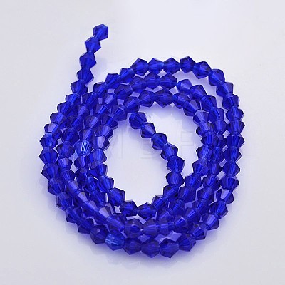 Faceted Bicone Glass Beads Strands LS-EGLA-P017-4mm-08-1