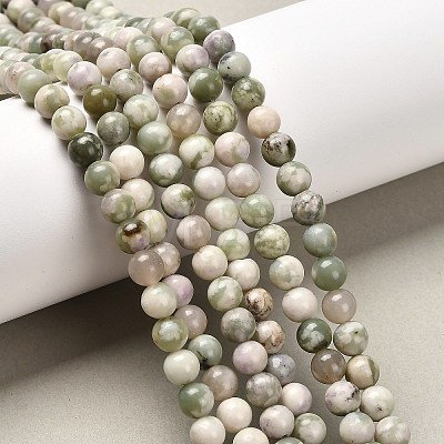Natural Peace Jade Beads Strands G-S259-25-6mm-1