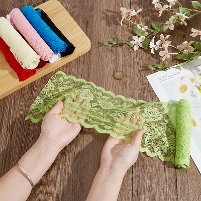 16 Yards 8 Colors Nylon Lace Trim OCOR-NB0002-67-1