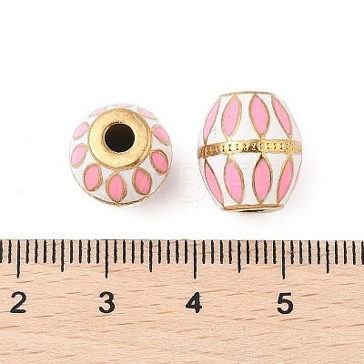 304 Stainless Steel Enamel Beads STAS-P380-81G-03-1