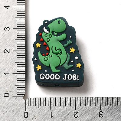 Dinosaur Silicone Focal Beads SIL-Q026-01B-1