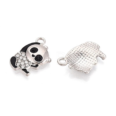 Alloy & Enamel & Crystal Rhinestone Pendants PALLOY-T095-12P-1