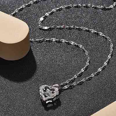 304 Stainless Steel Necklaces for Women NJEW-R015-03P-1