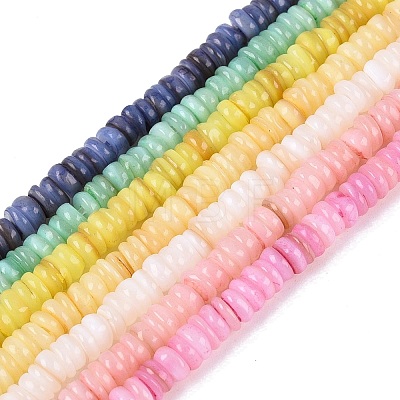 Natural Freshwater Shell Beads Strands SHEL-Q028-01-1