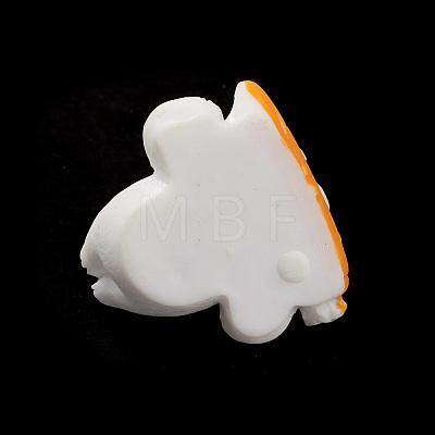 Opaque Resin Cute Bunny Pendants RESI-K023-02-1