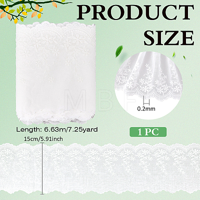 7.25 Yards Cotton Lace Trim OCOR-BC0009-69A-1