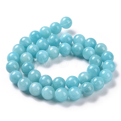 Natural Mashan Jade Round Beads Strands X-G-D263-8mm-XS28-1