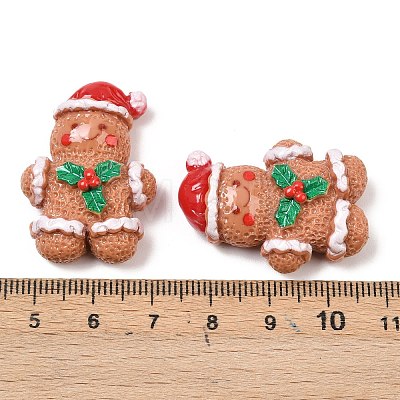 Christmas Opaque Resin Cabochons CRES-Z015-01B-1