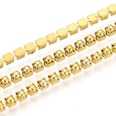 Iron & ABS Imitation Pearl Cup Chains CH-T007-01A-02-1