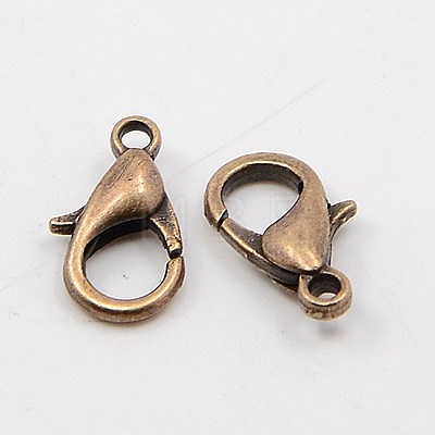 Zinc Alloy Lobster Claw Clasps E106-M-1
