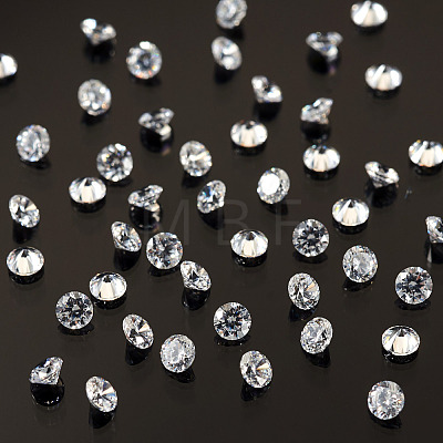 300Pcs Diamond Shape Grade AAA Cubic Zirconia Cabochons ZIRC-TADJ0001-01B-1