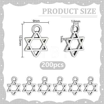 200Pcs Tibetan Style Alloy Charms FIND-HY0005-41-1