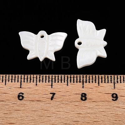 Natural Freshwater Shell Carved Pendants SHEL-T020-06-1