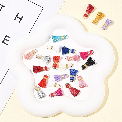 20Pcs Handmade Polycotton(Polyester Cotton) Tassel Decorations FIND-FS0003-27A-1