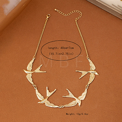 Alloy Link Chain Necklaces WG26FD1-01-1