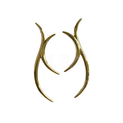 Arch Line Alloy Stud Earrings FS-WGE611E-01-1