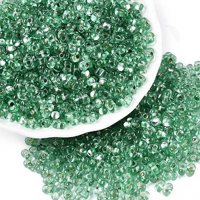 Baking Paint Transparent Glass Seed Beads SEED-N006-05J-1