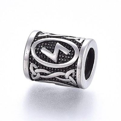 304 Stainless Steel Beads STAS-H460-01AS-24-1