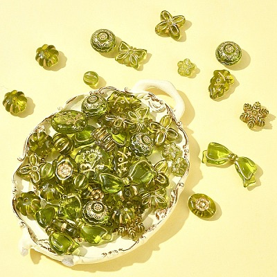 110Pcs 11 Styles Transparent Acrylic Beads OACR-FS0002-07-1