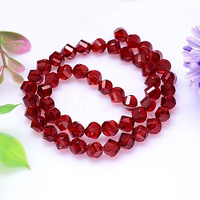 Faceted Polyhedron Imitation Austrian Crystal Bead Strands G-M183-10mm-05A-1