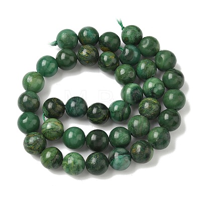 Natural African Jade Beads Strands G-D840-53-10mm-A-1