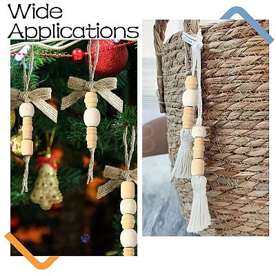 700 Pcs 7 Styles Unfinished Wood Beads WOOD-CJ0002-65-1