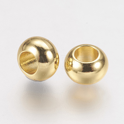 Brass Spacer Beads KK-F730-04G-1