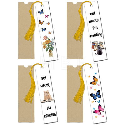 4 Sets Acrylic Bookmark Pendants for Teachers' Day DIY-GL0004-27C-1