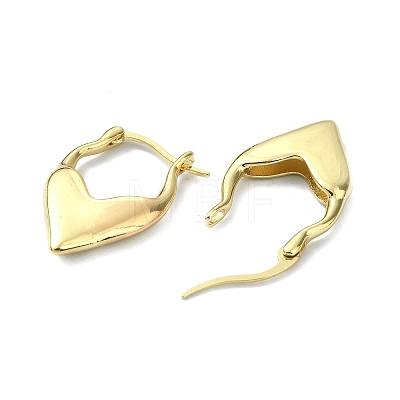 Rack Plating Brass Teardrop Hoop Earrings for Women EJEW-Q780-05G-1