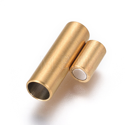 304 Stainless Steel Magnetic Clasps with Glue-in Ends LS-STAS-F227-53A-G-1