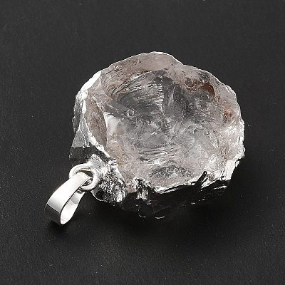 Natural Quartz Crystal Pendants G-P487-03P-1
