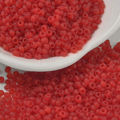 12/0 Frosted Round Glass Seed Beads X-SEED-A008-2mm-M5-1