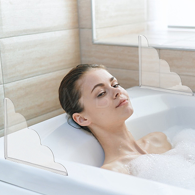 Acrylic Shower Water Guard AJEW-WH0077-136B-1