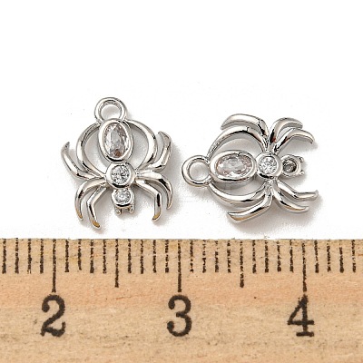 Brass Micro Pave Cubic Zirconia Charms LS-KK-Q809-01P-1