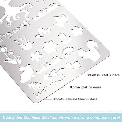 Steel Cutting Dies Stencils DIY-BC0001-56-1