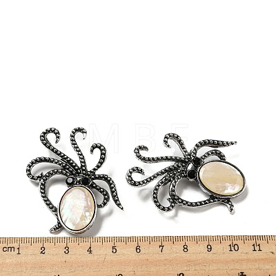 Natural Paua Shell/Abalone Shell Octopus Brooch FIND-Z032-03A-1
