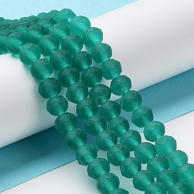 Transparent Glass Beads Strands EGLA-A034-T6mm-MD18-1